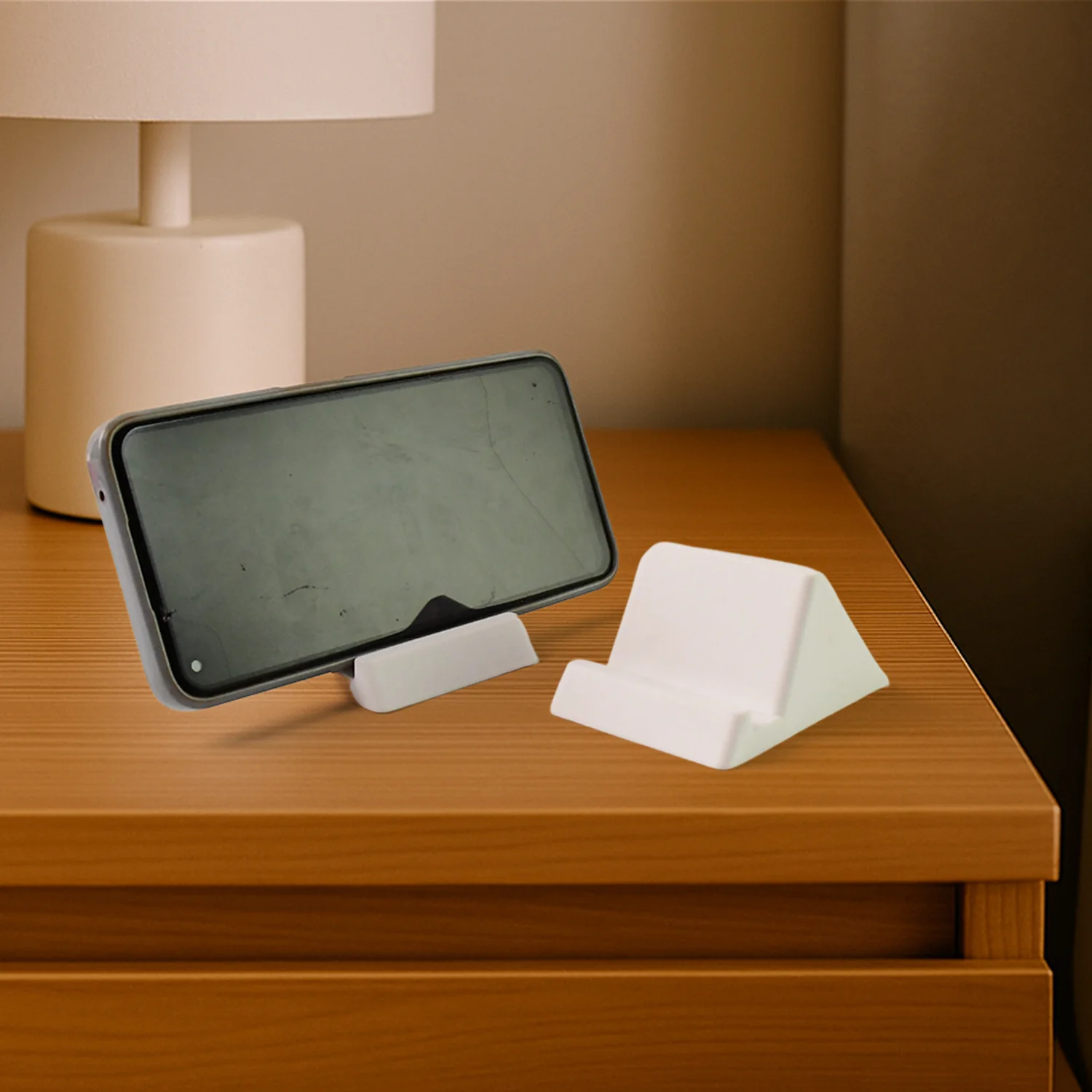 Compact Plastic Mobile Phone Holder Stand (2 Pc & Mix Color) - Image 5