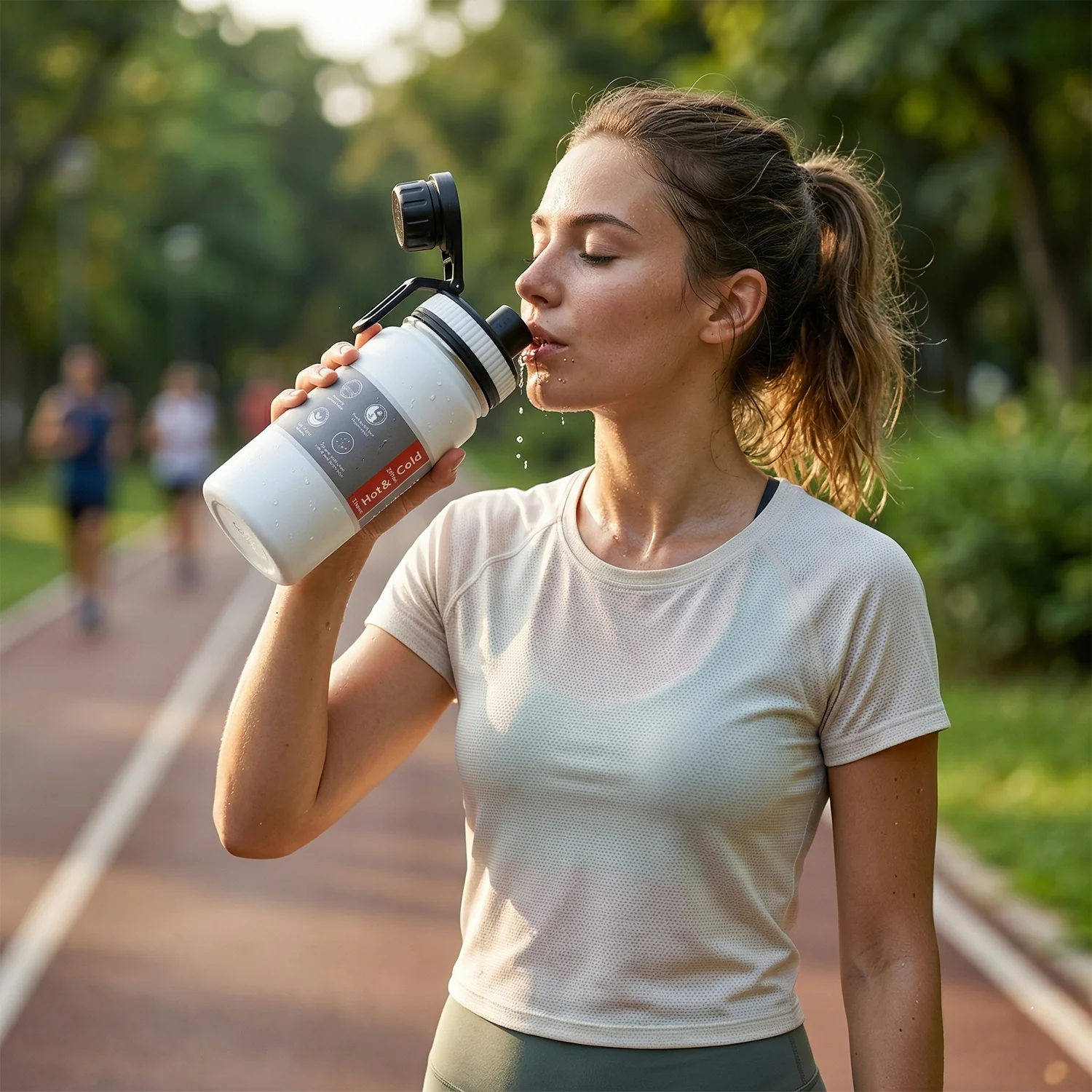 Compact Vacuum Insulated Water Bottle 400 ML Approx - Image 5