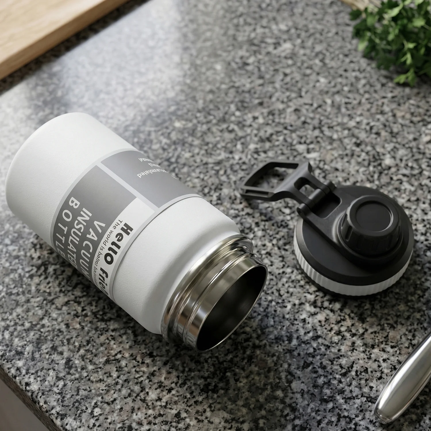Compact Vacuum Insulated Water Bottle 400 ML Approx - Image 7