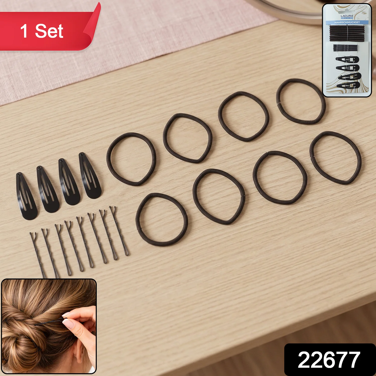 Complete Hair Styling Accessories Combo Set (1 Set) - Image 2