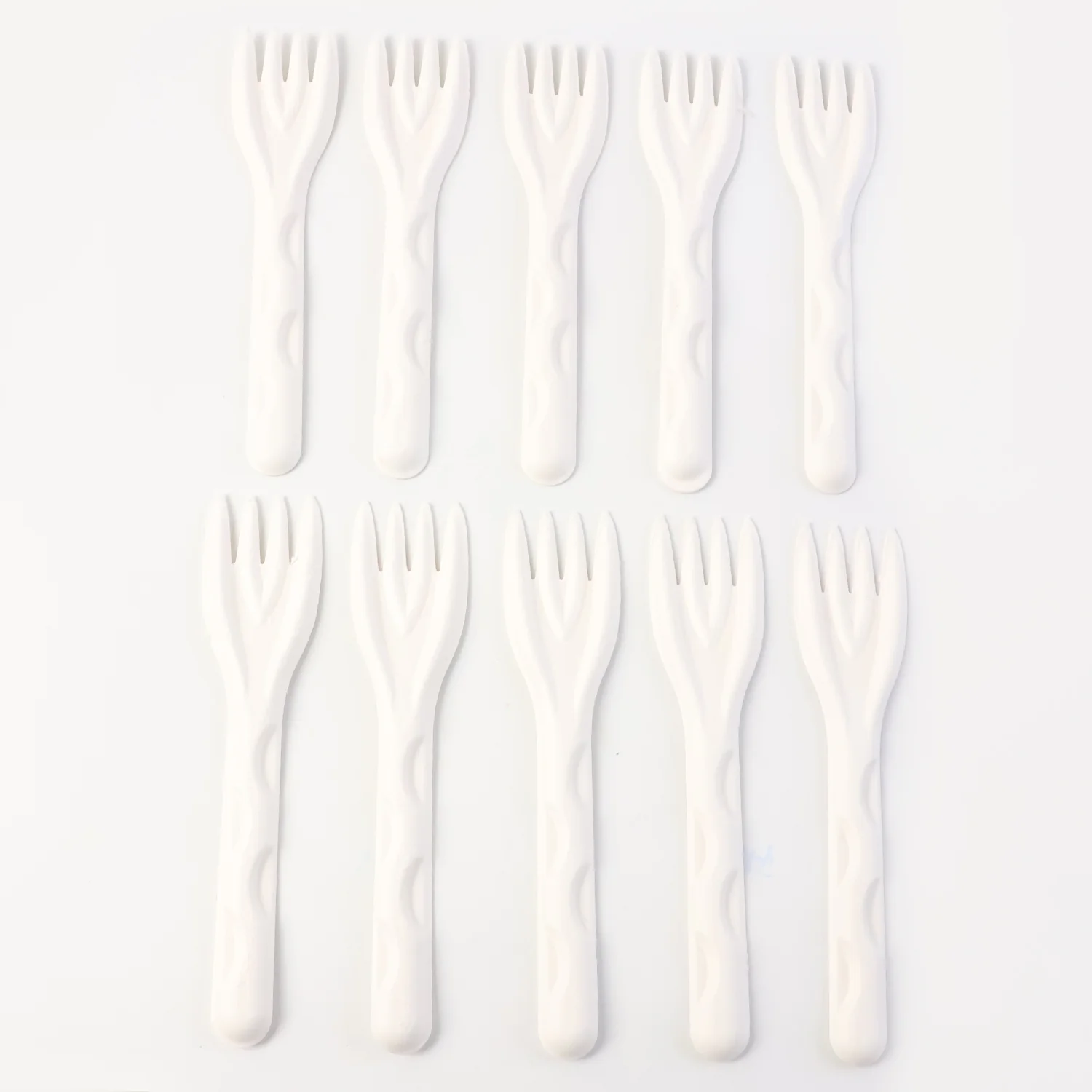 Compostable Bagasse Fork – 10 Pcs Pack - Image 5