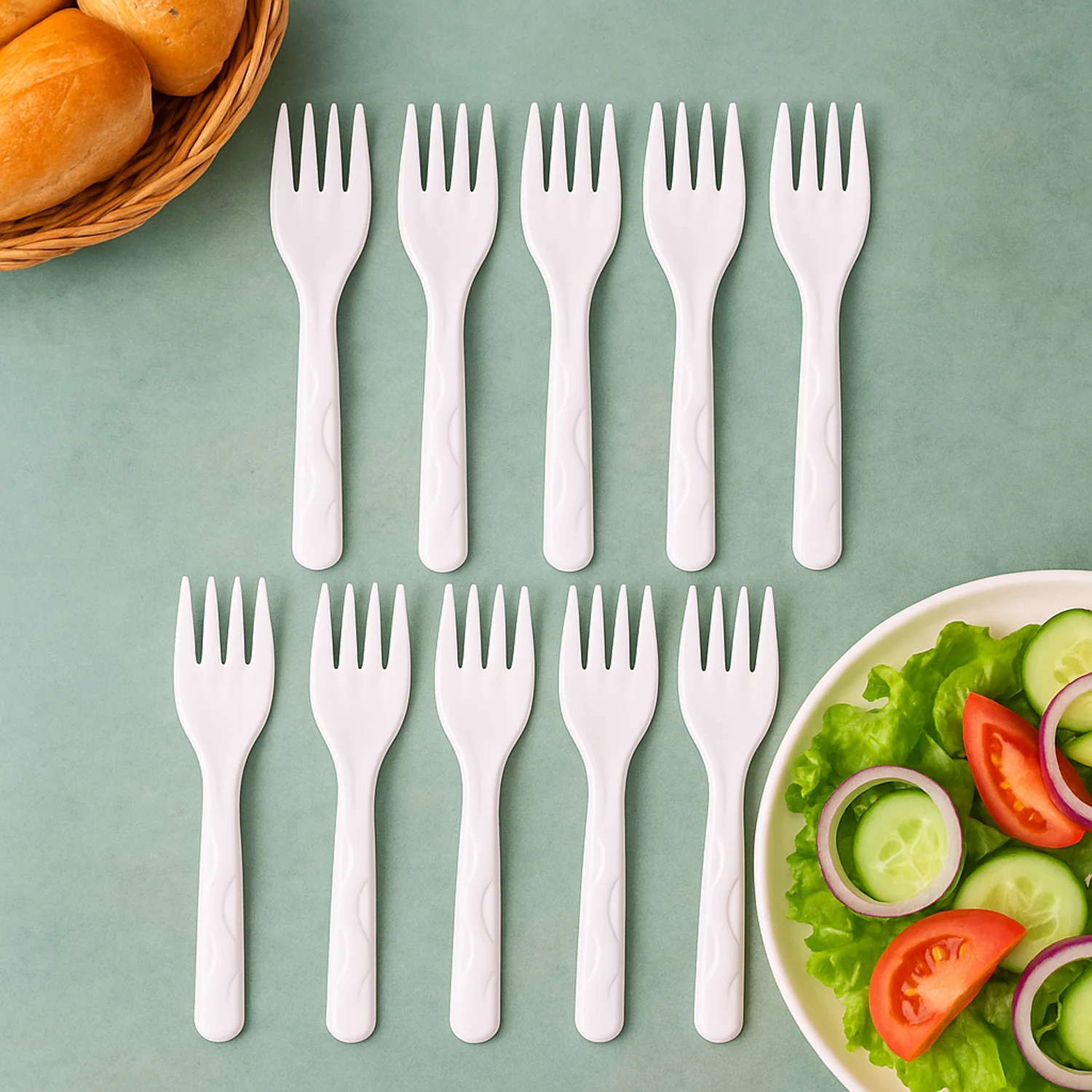 Compostable Bagasse Fork – 10 Pcs Pack - Image 6