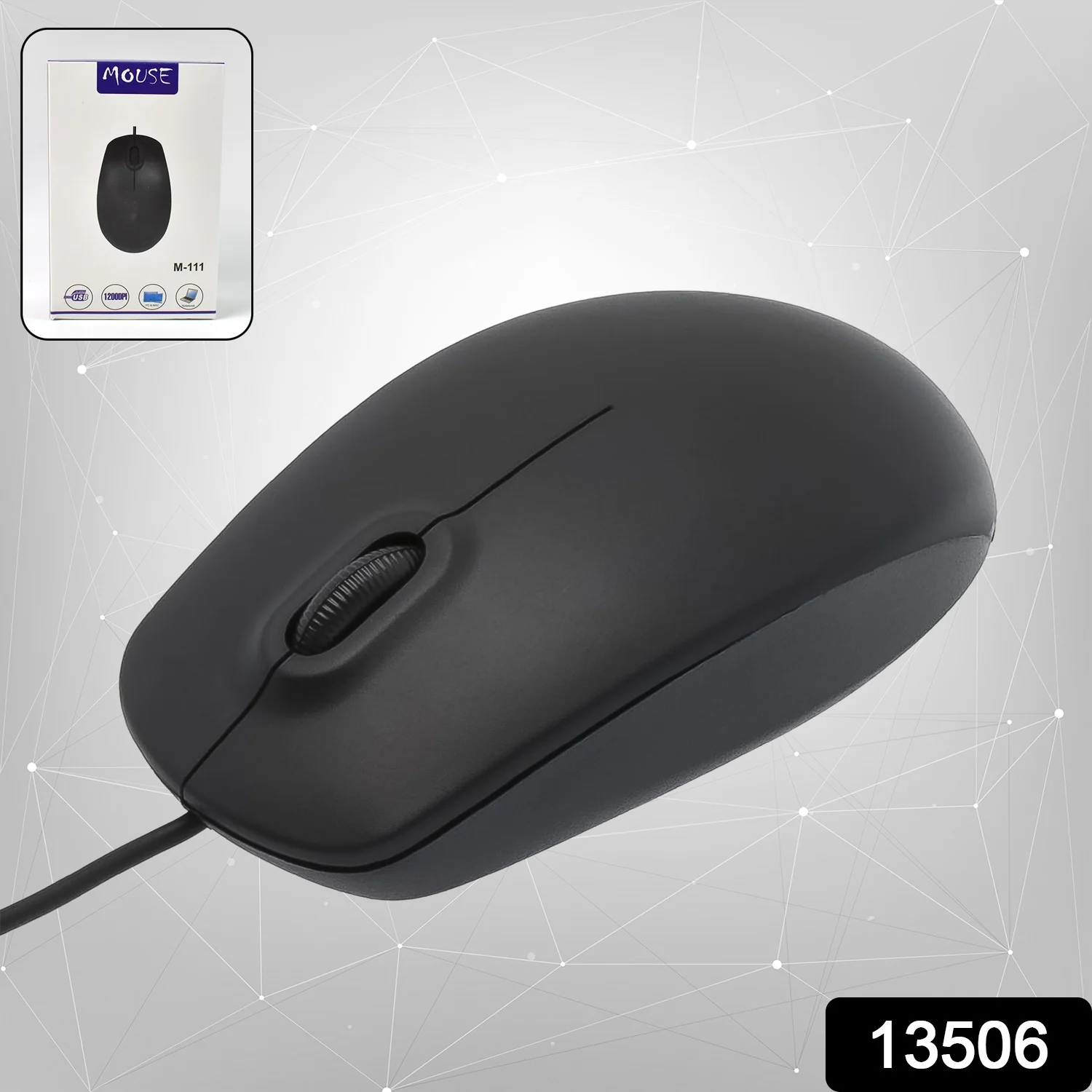 Computer / Laptop Wired Optical Mouse, M- 111 (1 Pc) - Image 2