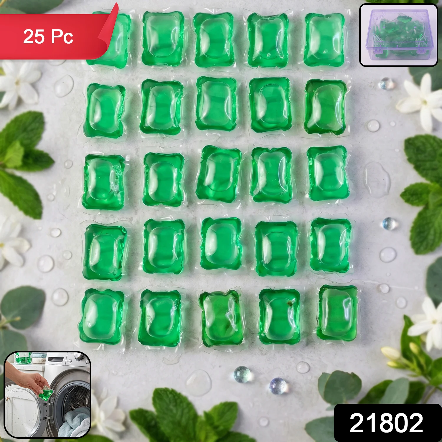 Washing Detergent Pods 25 Pc Plant-Based Laundry Pods - Image 2