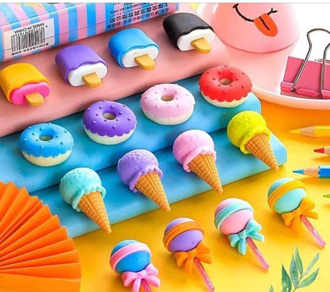 Eraser Set for Kids School Gifts (1 Set 4 Pc, Themed) - Image 4