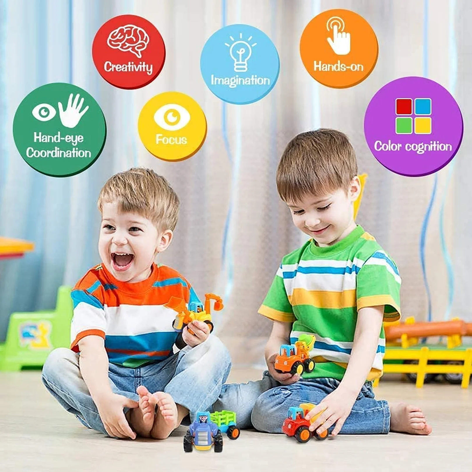Funwoods Construction Vehicle Toy Set for Kids – (4 Pc) - Image 4