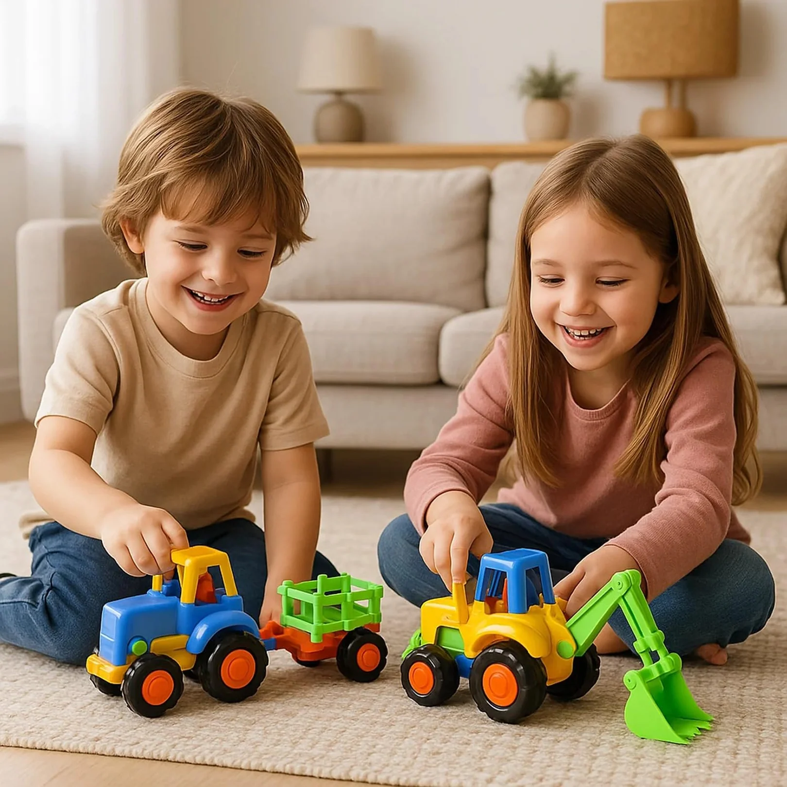 Funwoods Construction Vehicle Toy Set for Kids – (4 Pc) - Image 5
