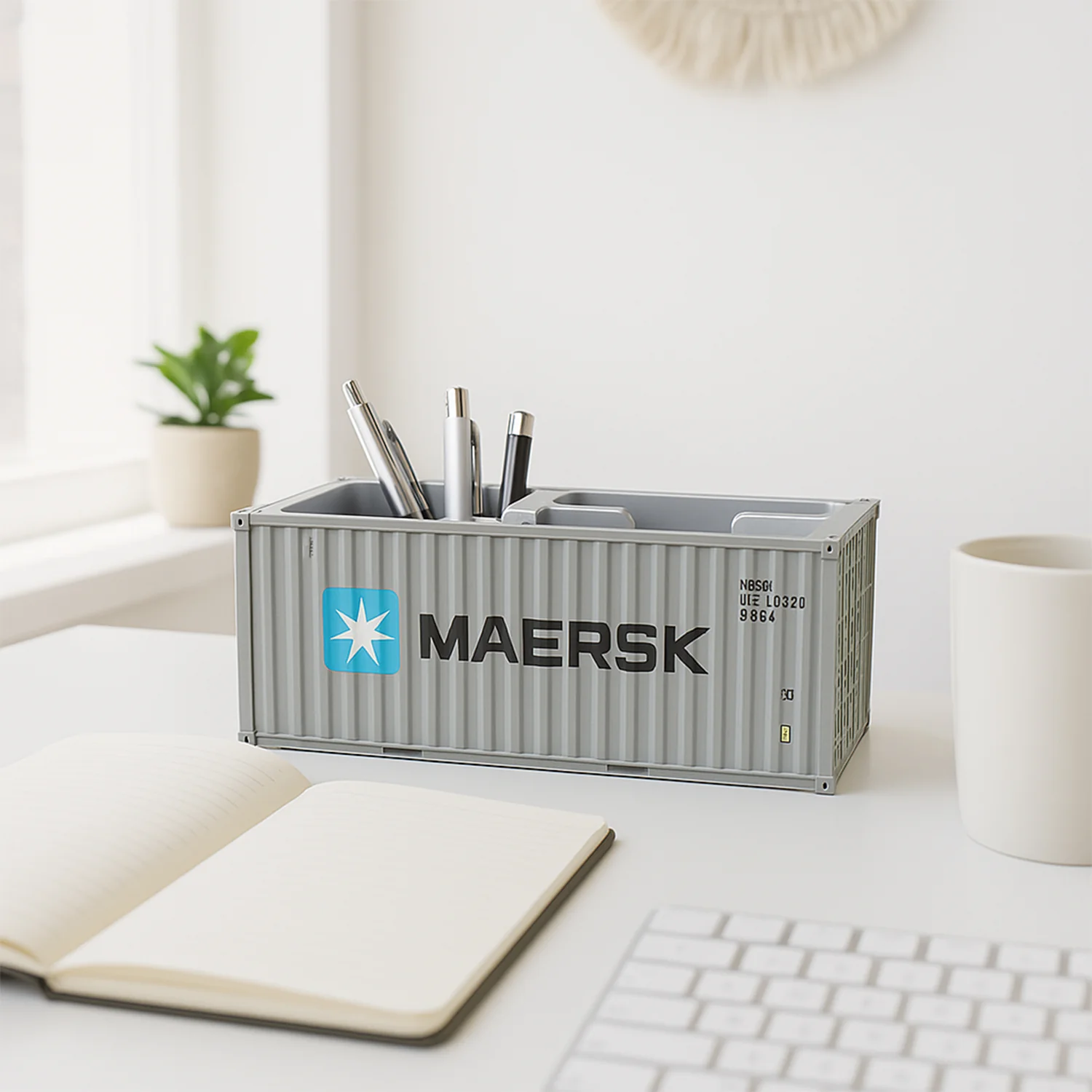 Container-Style Multi-Compartment Desk Organizer (1 Pc) - Image 3