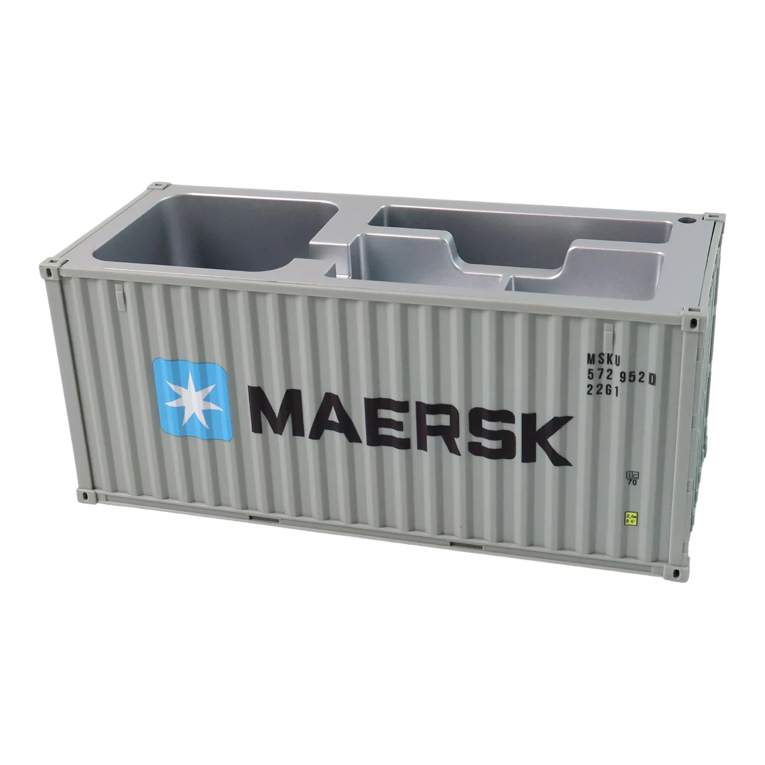 Container-Style Multi-Compartment Desk Organizer (1 Pc) - Image 5