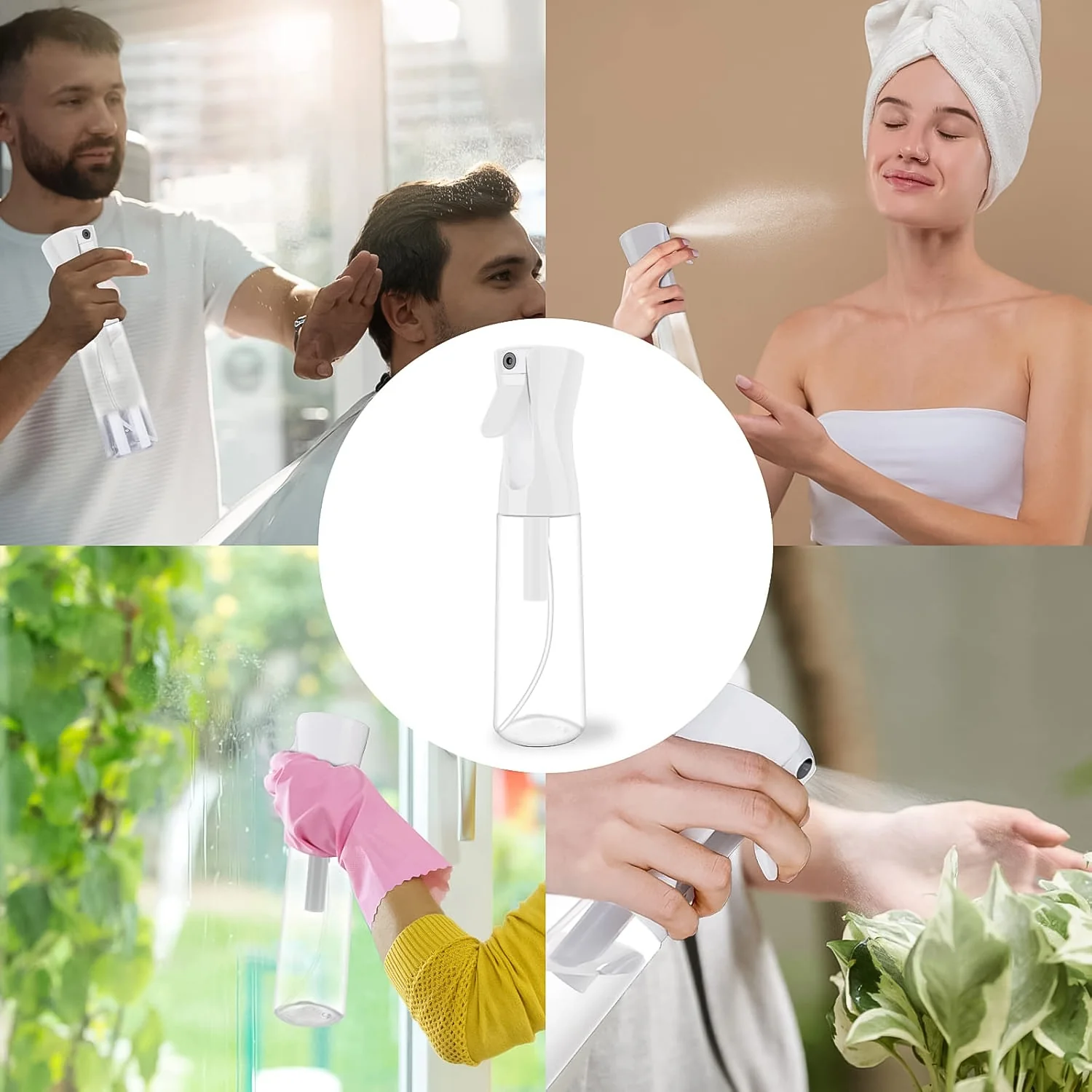 Continuous Fine Mist Spray Bottle - (1 Pc / 300 Ml Appox) - Image 4