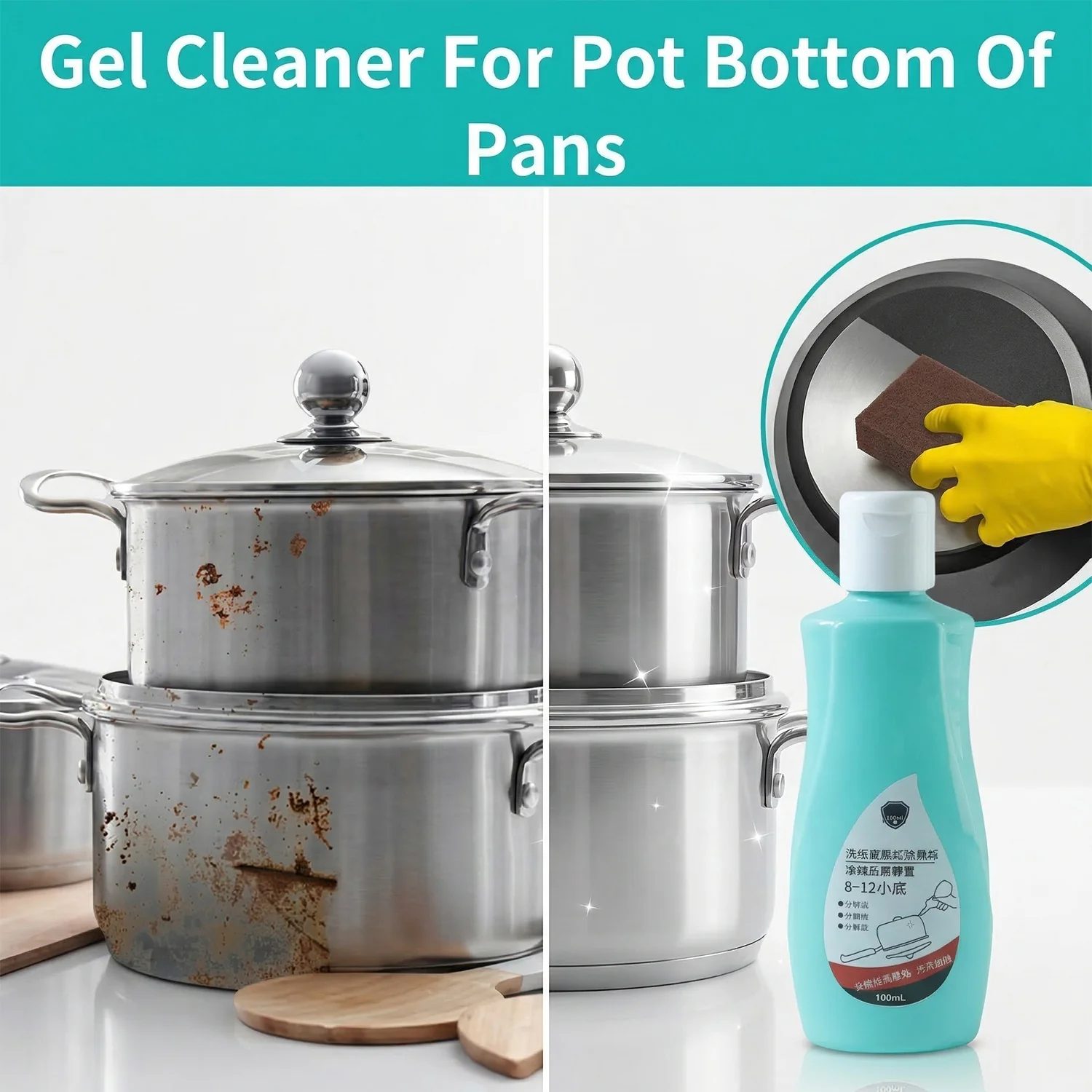 Cookware Bottom Cleaner Liquid 100 ML 1 Pc - Image 7