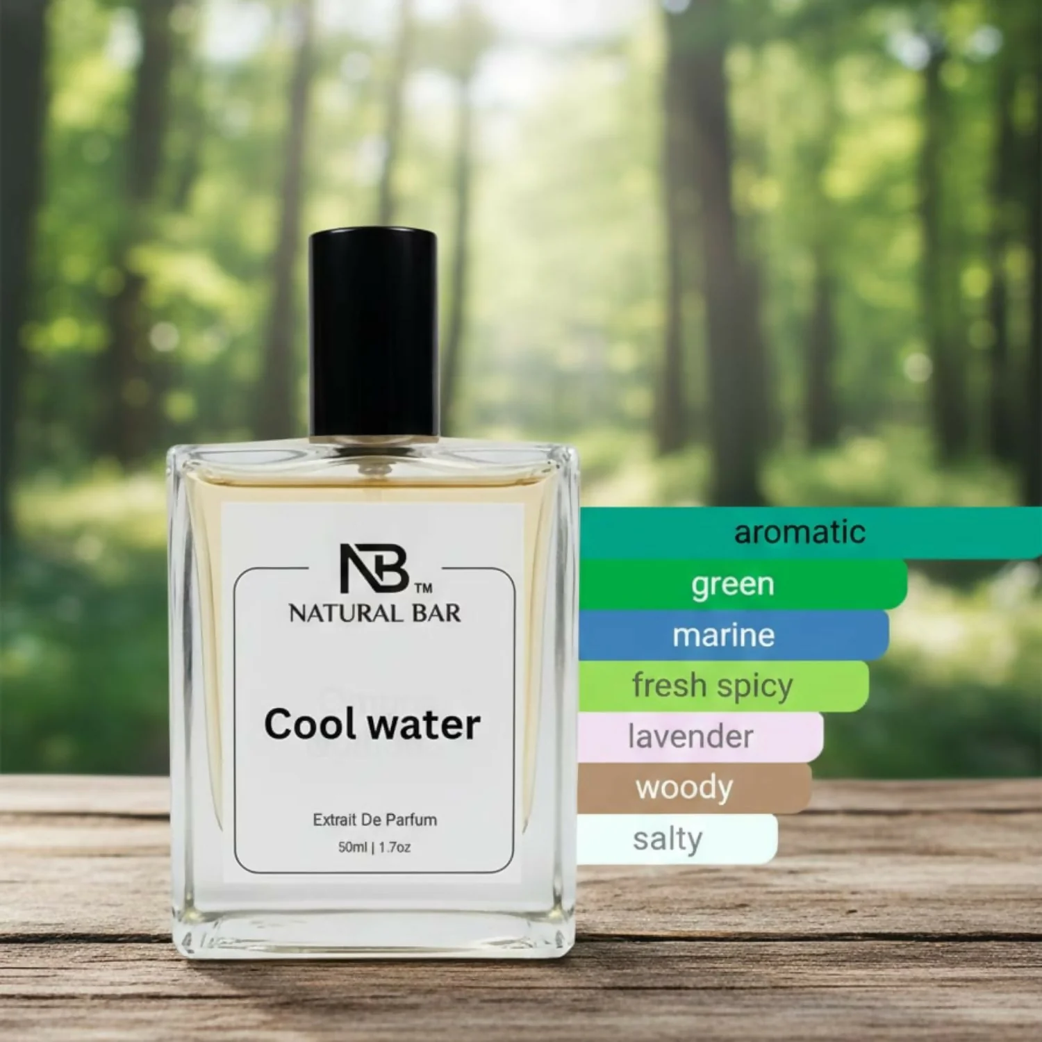 Cool Water Eau de Parfum for Men and Women |Aromatic Marine Fresh notes |Long- Lasting Luxury Perfume | Ideal Gift for Wife & Girlfriend |50 ml - Image 3