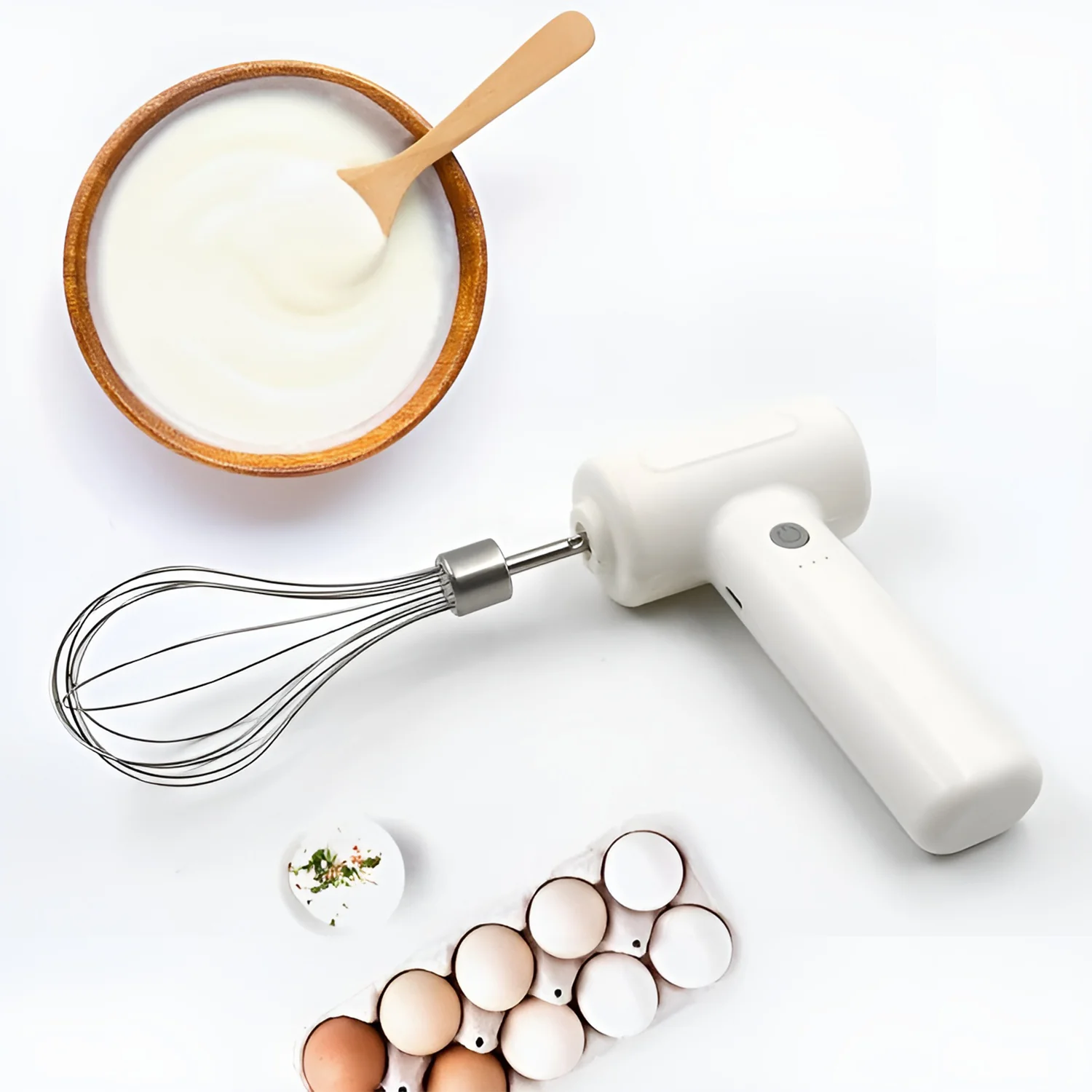 Cordless Electric Whisk & Egg Beater - (1 Pc) - Image 3