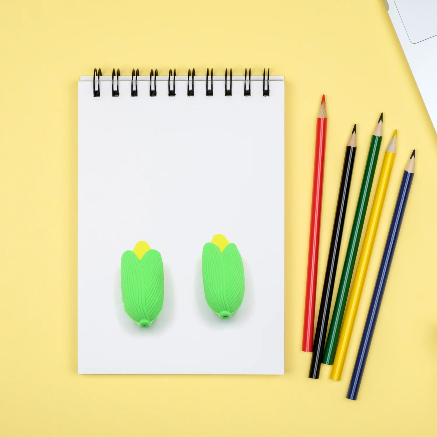 Corn Shape School Eraser High Qulaity ( 2 Pc Set ) - Image 2