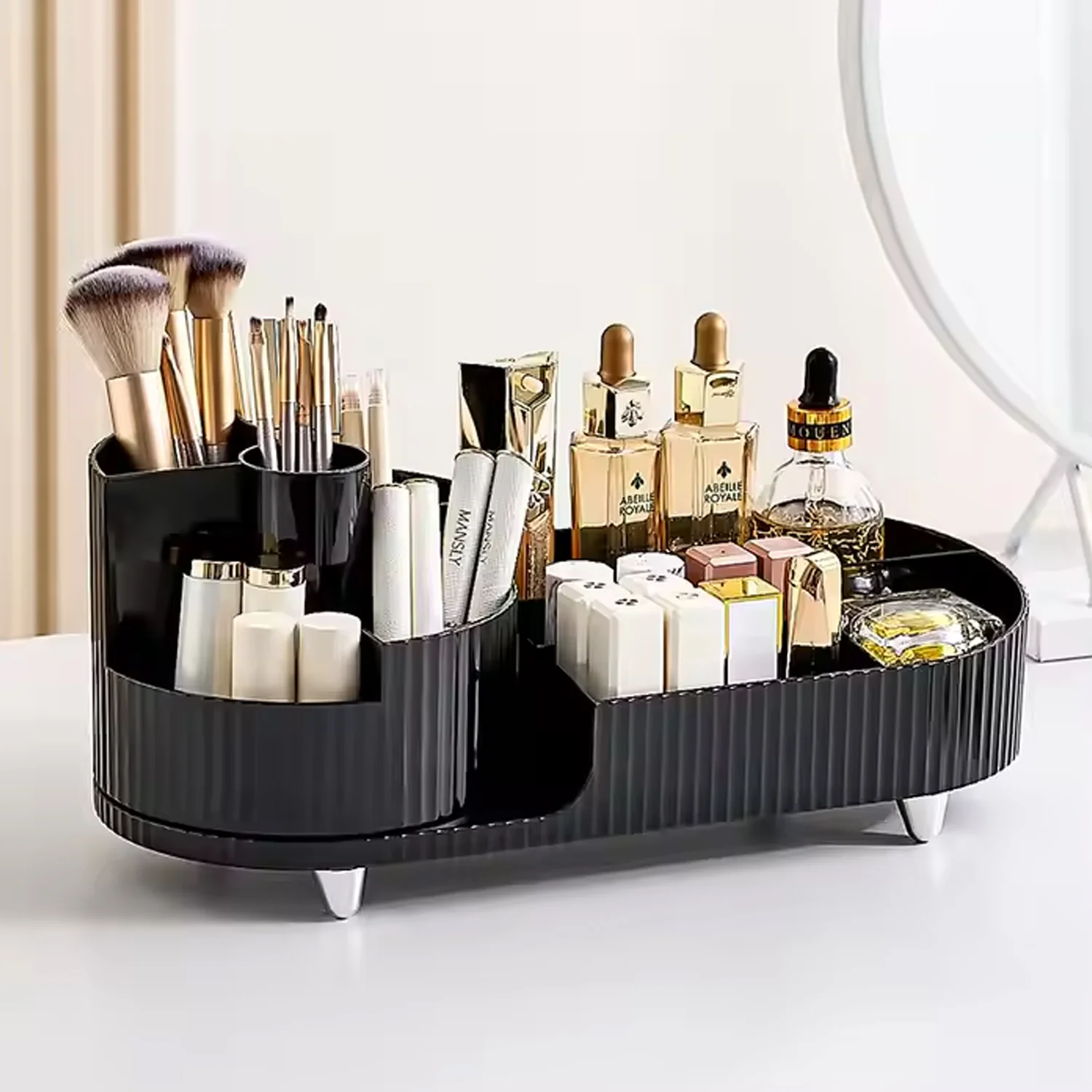 Multi Compartment Cosmetic make up organizer  (1 Pc / Mix Color) - Image 3
