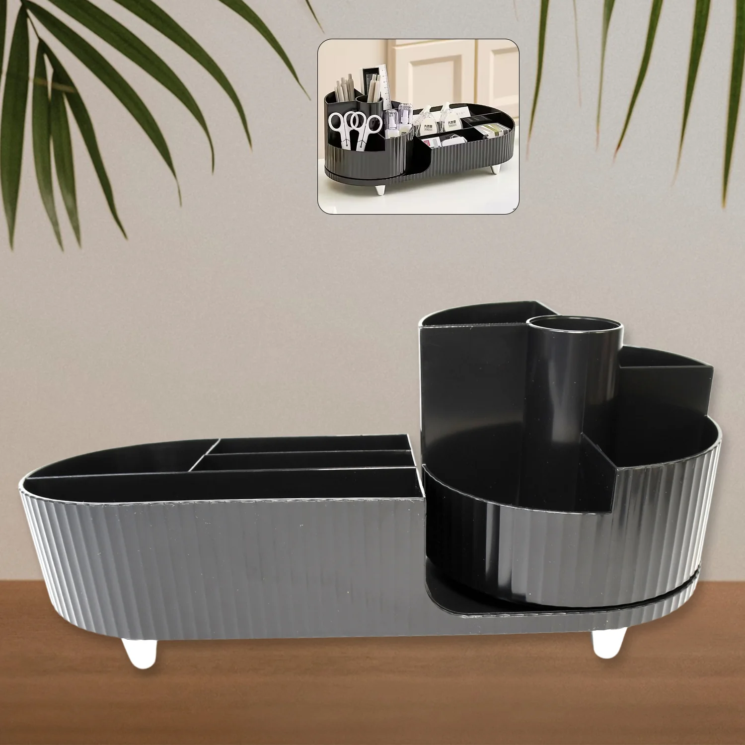 Multi Compartment Cosmetic make up organizer  (1 Pc / Mix Color) - Image 6