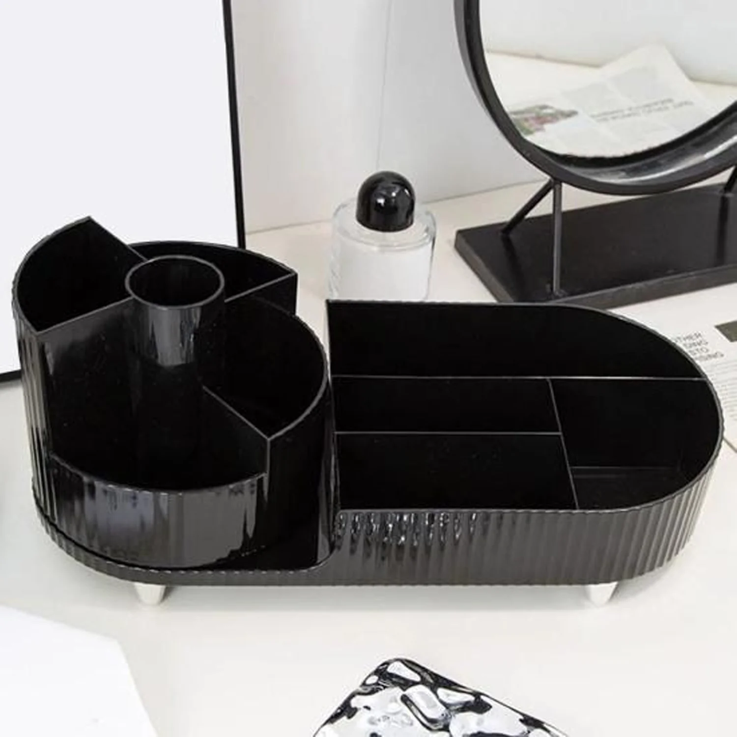 Multi Compartment Cosmetic make up organizer  (1 Pc / Mix Color) - Image 7