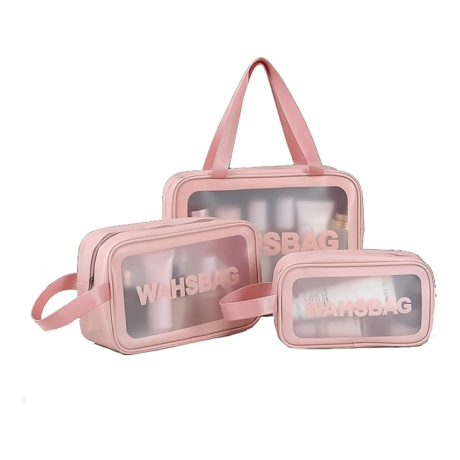 Cosmetic Pouch, Make up Bag for Home & Travel,Accessories Set of 3 - Image 5