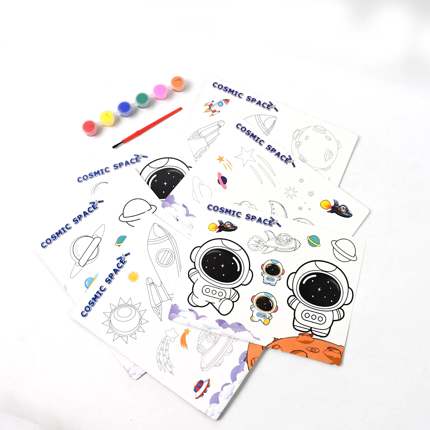Cosmic Space Theme Kids Painting and Coloring Kit - Image 5