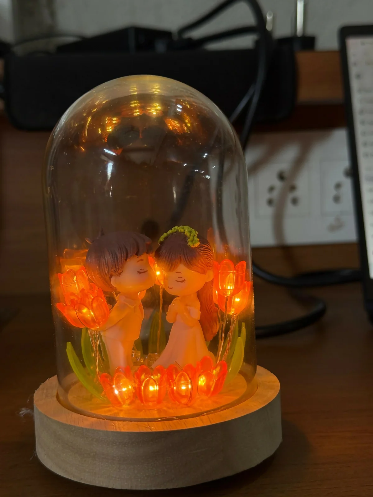Couple Dome Decorative Lamp for Bedroom, Table & Gift Decor - Image 5
