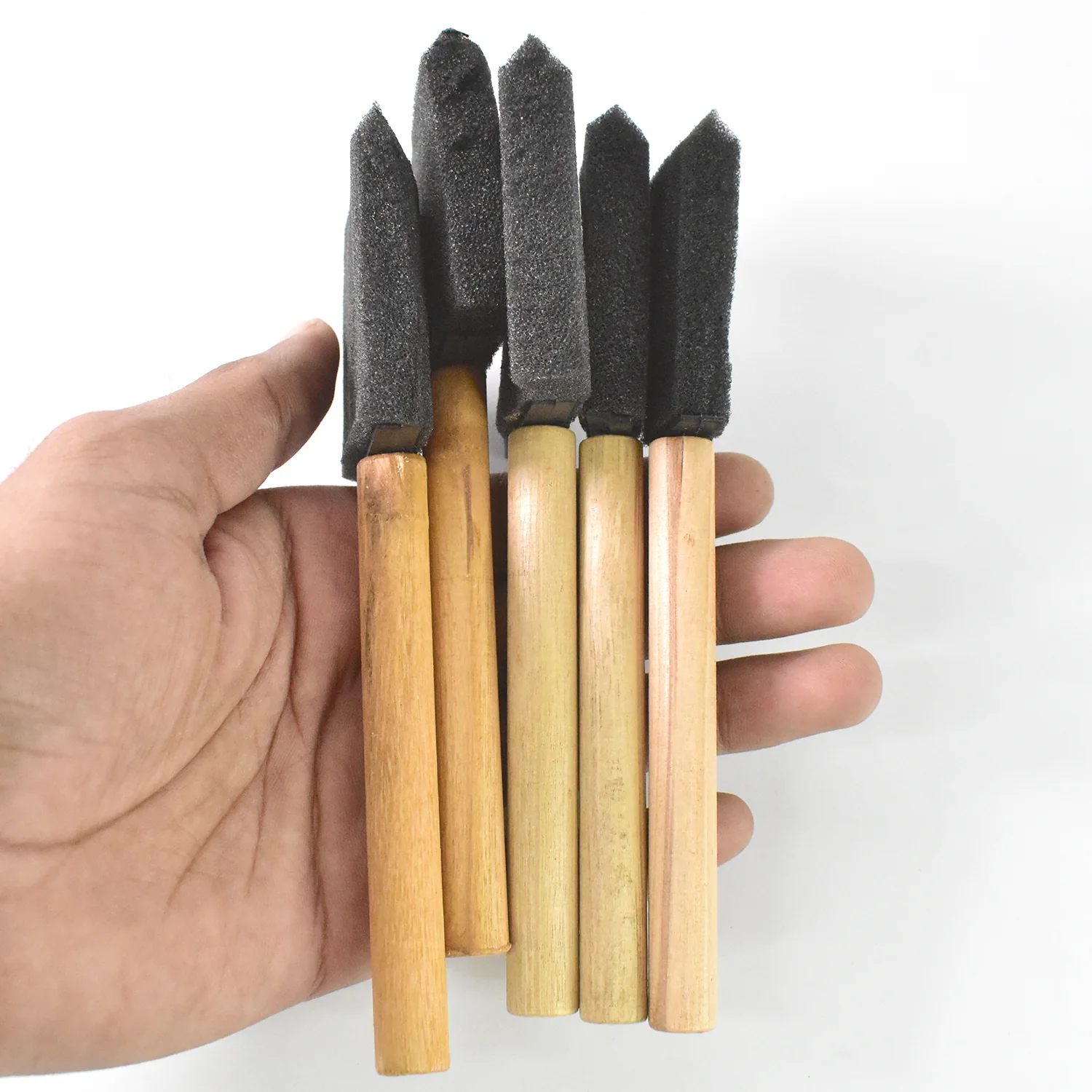 Multipurpose Sponge Brushes for Painting with Wooden Handles - Image 6
