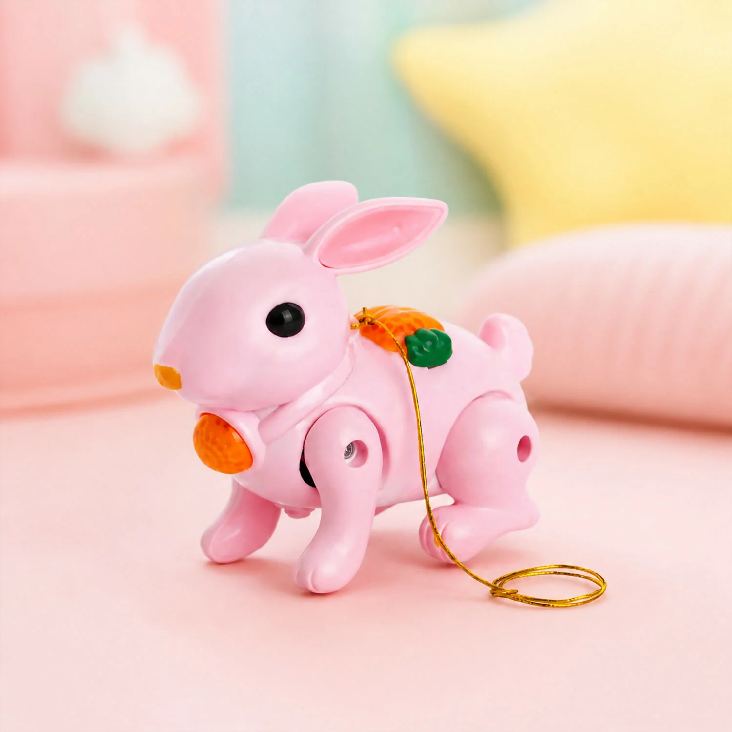 Crawling Rabbit Musical Toy with Light & Sound Pull Along Walking Toy Battery Operated - Image 10