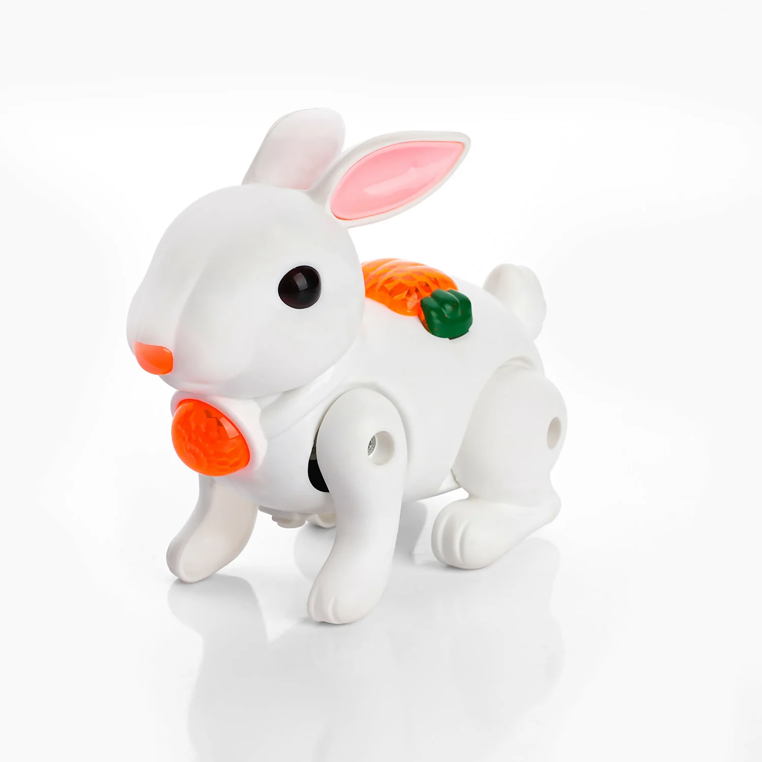 Crawling Rabbit Musical Toy with Light & Sound Pull Along Walking Toy Battery Operated - Image 5