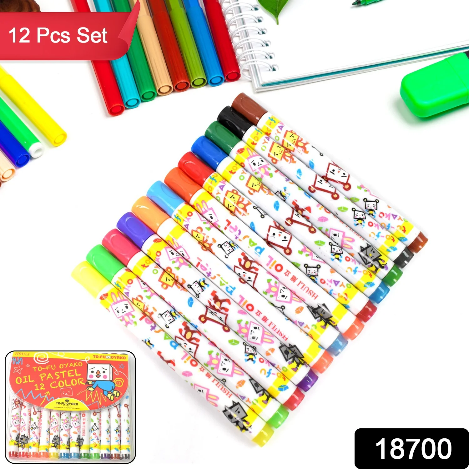Crayons - 12 Colours Washable Testable Non-Toxic Jumbo Crayons for Toddlers - Image 2