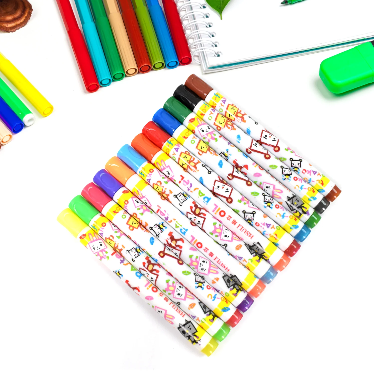 Crayons - 12 Colours Washable Testable Non-Toxic Jumbo Crayons for Toddlers - Image 3