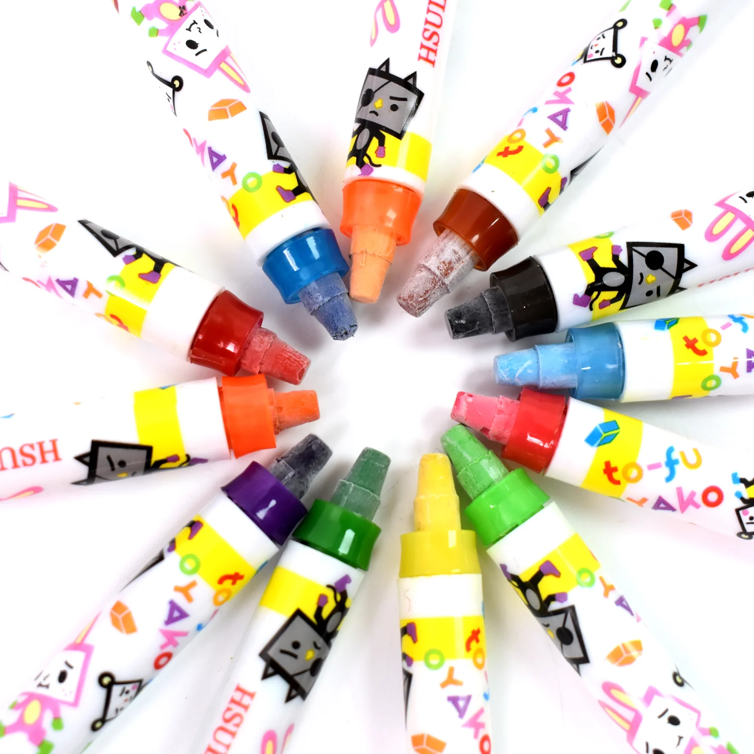 Crayons - 12 Colours Washable Testable Non-Toxic Jumbo Crayons for Toddlers - Image 4