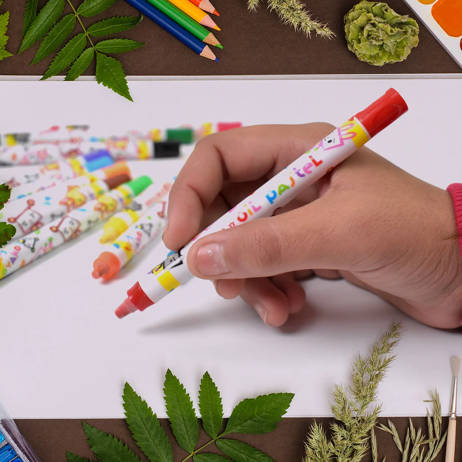 Crayons - 12 Colours Washable Testable Non-Toxic Jumbo Crayons for Toddlers - Image 5