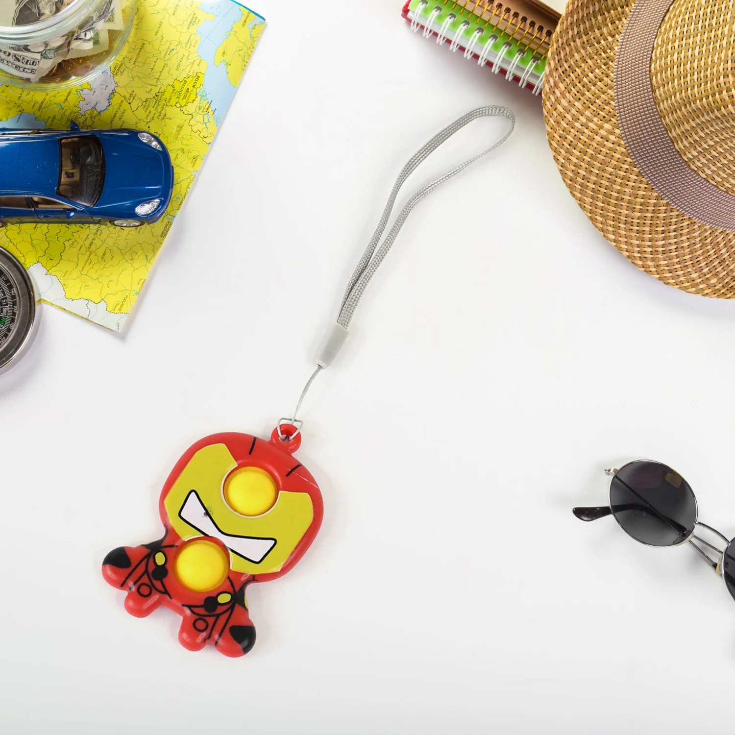 Creative Cartoon Style Mini Push Pop Bubble Keychain (1 Pc) - Image 6