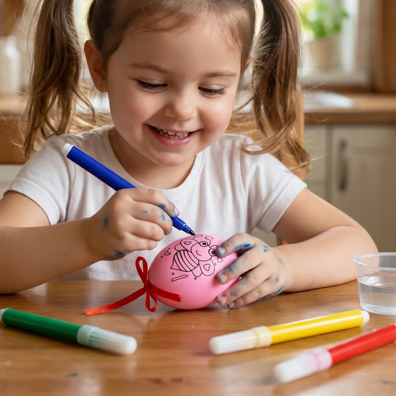 Creative DIY Paint Egg and Color Pens (1  Set) - Image 3
