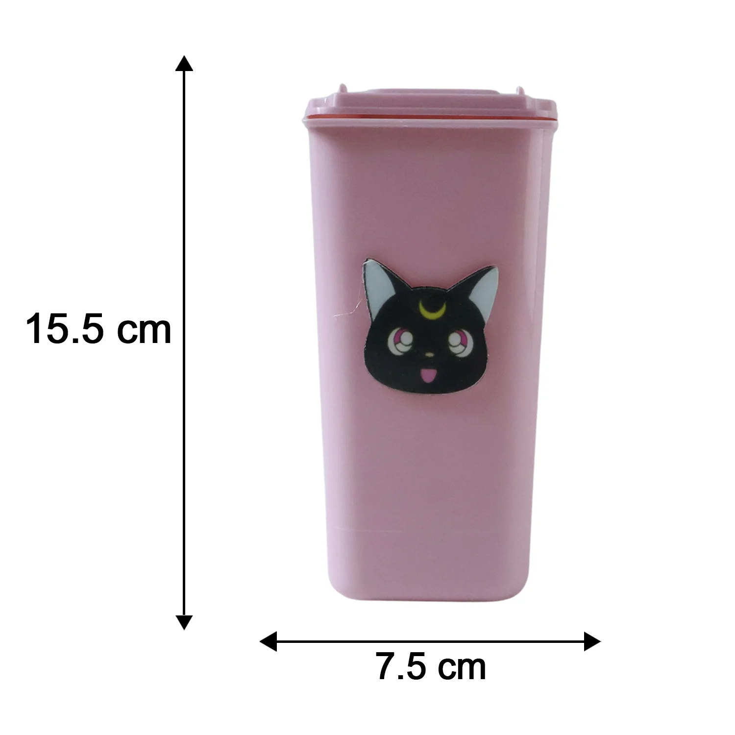 Creative Mini Trash Can Shape Pen Stand with Lid (1 Pc) - Image 6