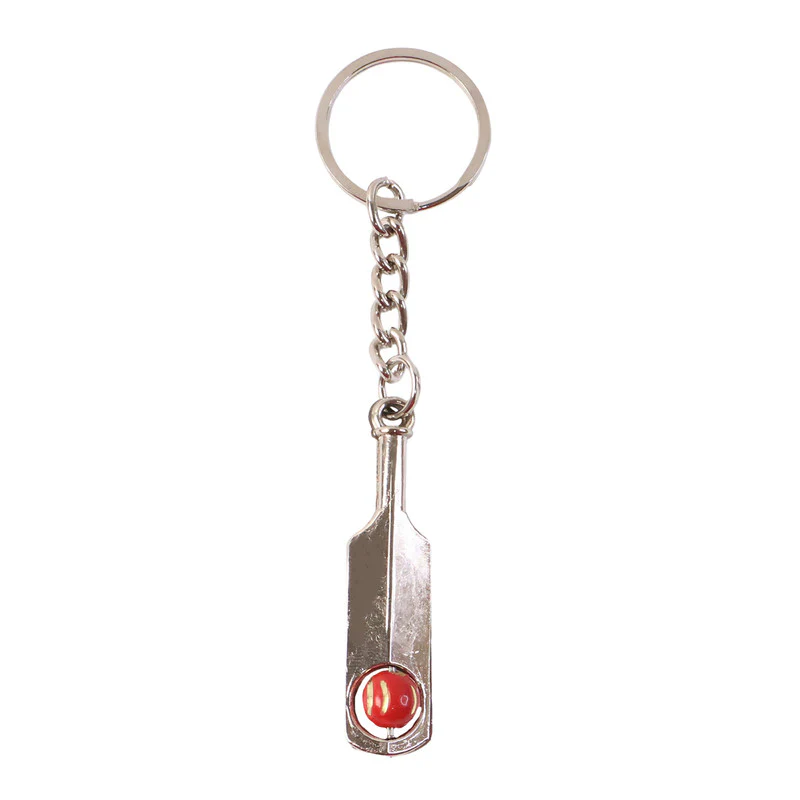 Cricket Bat with Ball Keychain (metal keychain) - Image 4