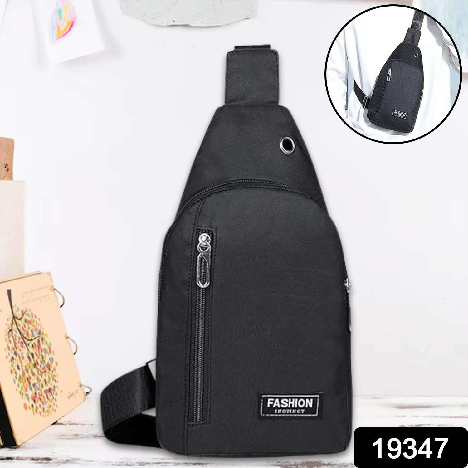 Crossbody Sling Bag with Adjustable Strap (1 Pc) - Image 2