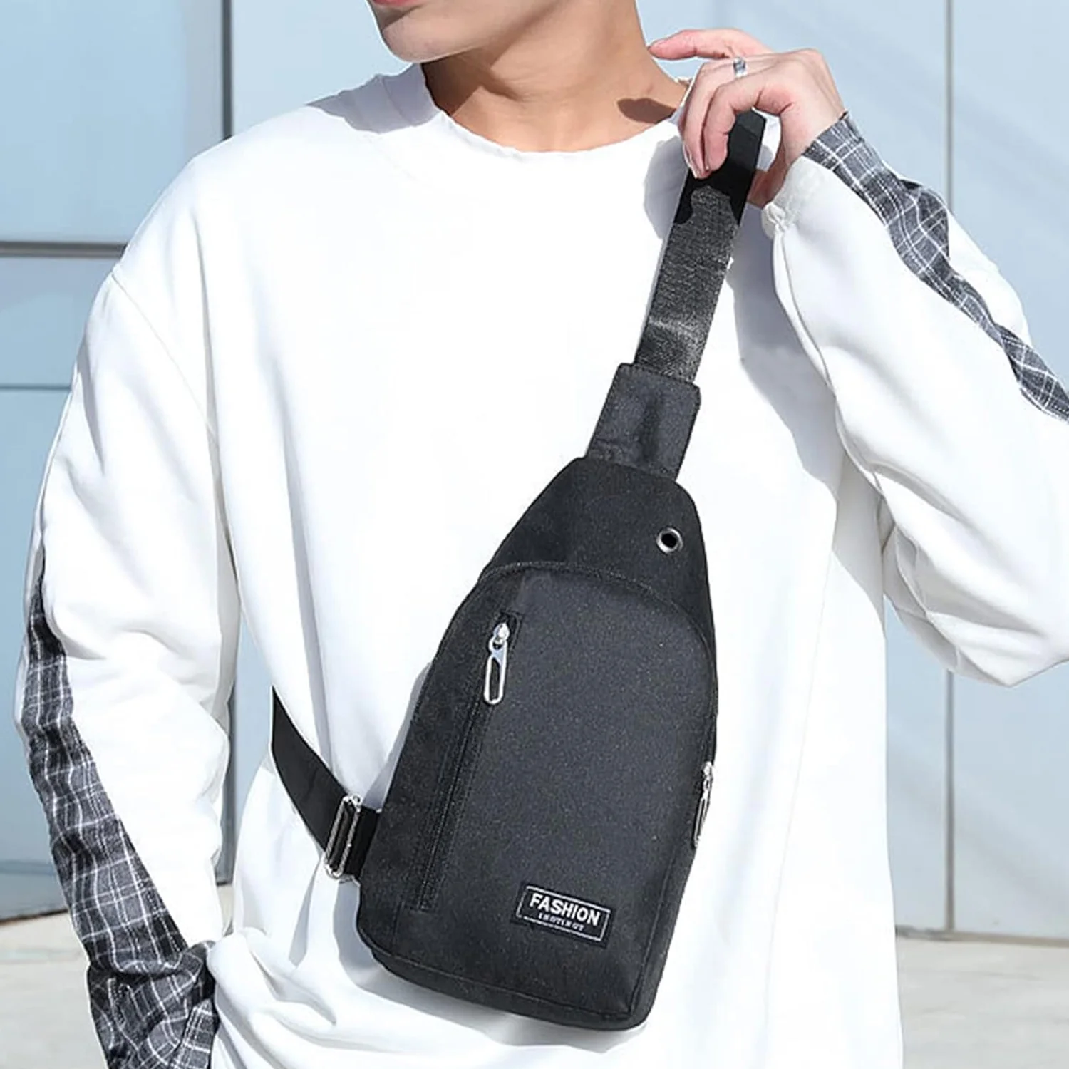 Crossbody Sling Bag with Adjustable Strap (1 Pc) - Image 4