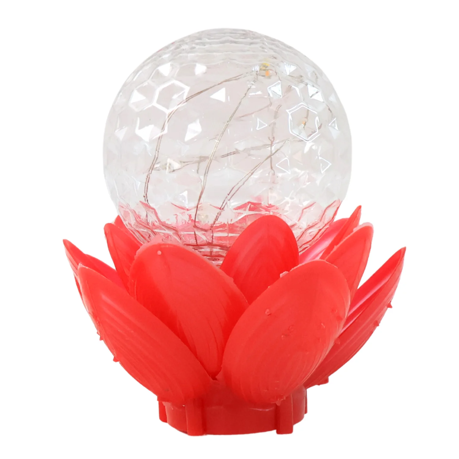 Crystal Ball Lotus LED Decorative Light (1 Pc) - Image 5