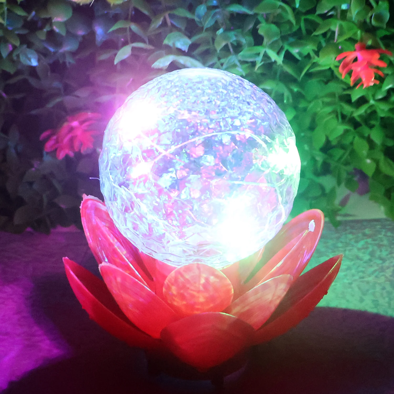 Crystal Ball Lotus LED Decorative Light (1 Pc) - Image 6