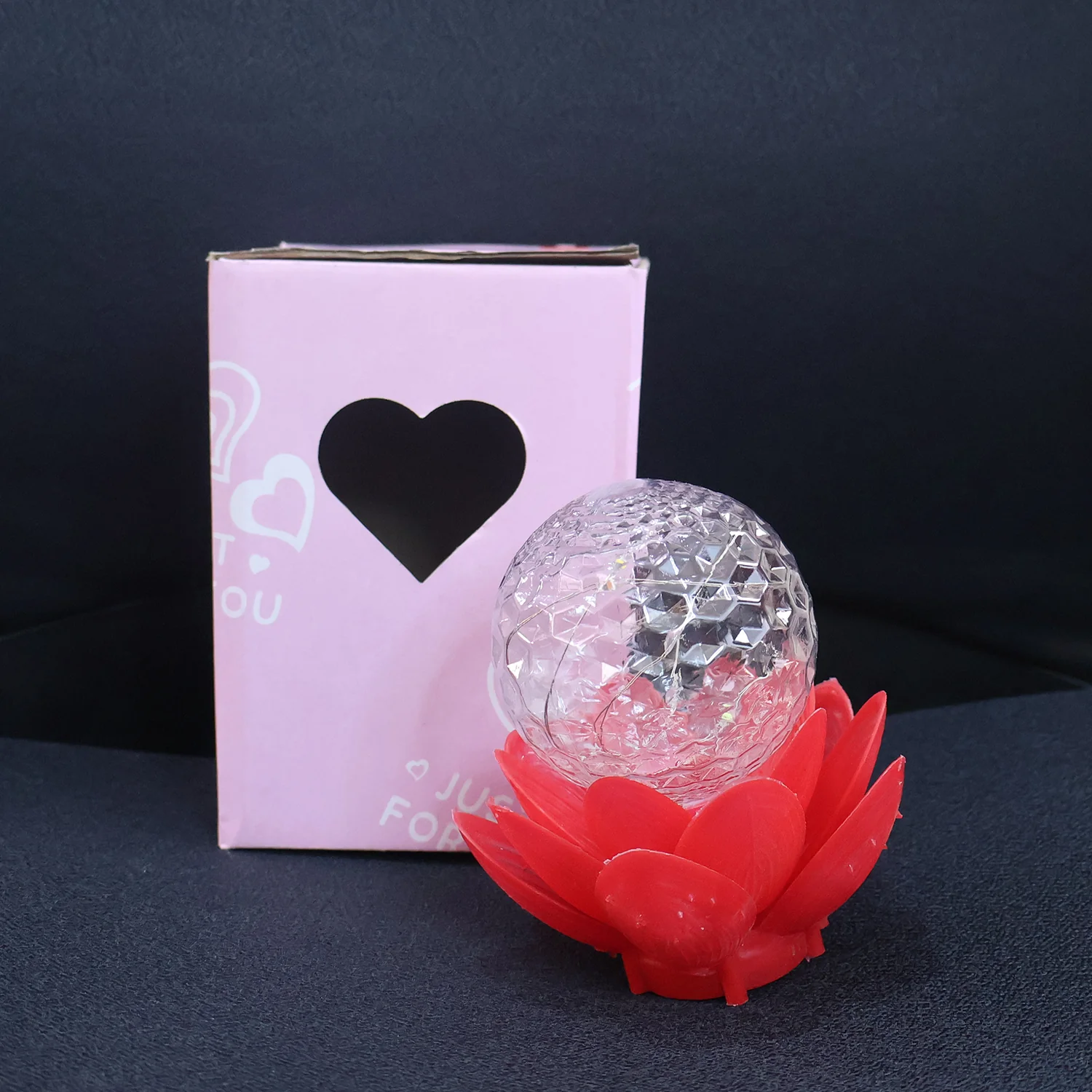Crystal Ball Lotus LED Decorative Light (1 Pc) - Image 7