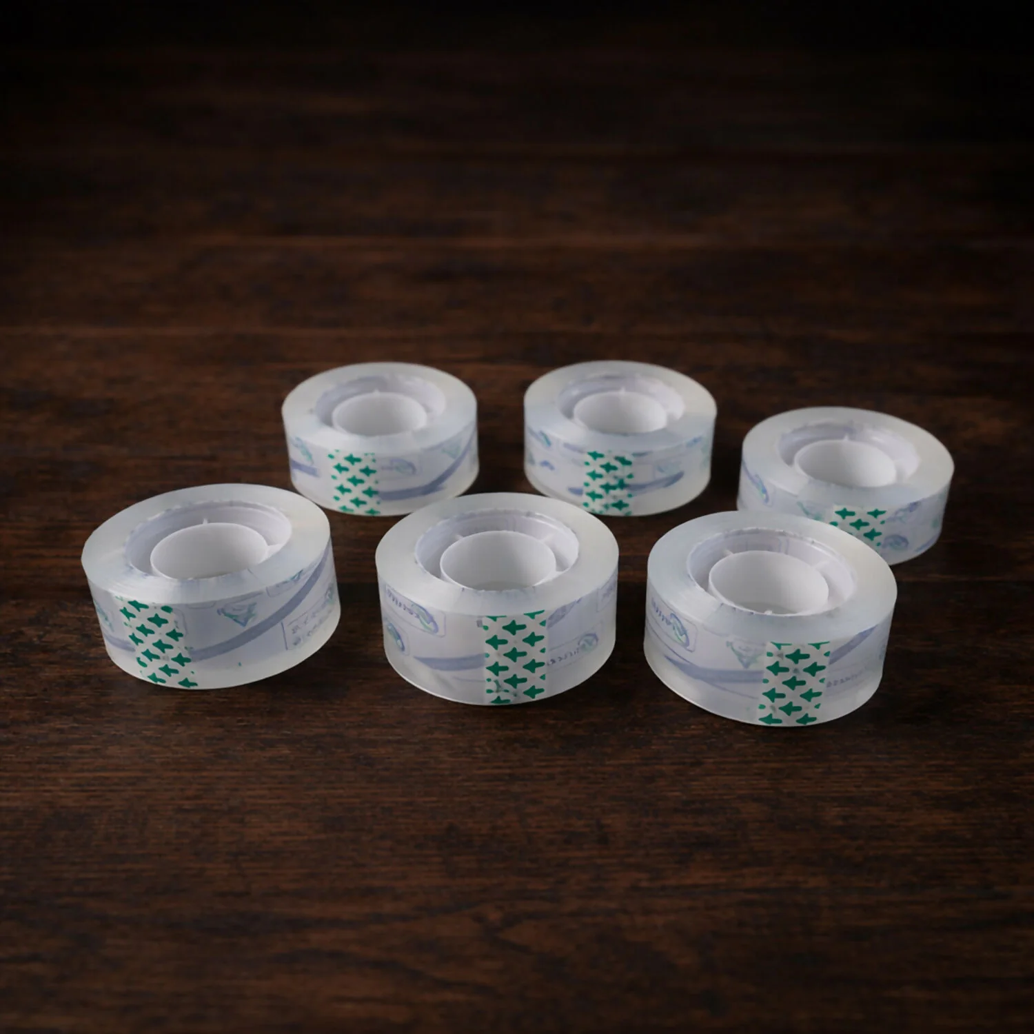 Crystal Clear Cello Tape Transparent Adhesive Packing Tape Rolls (33x24mm/6Pcs) - Image 3