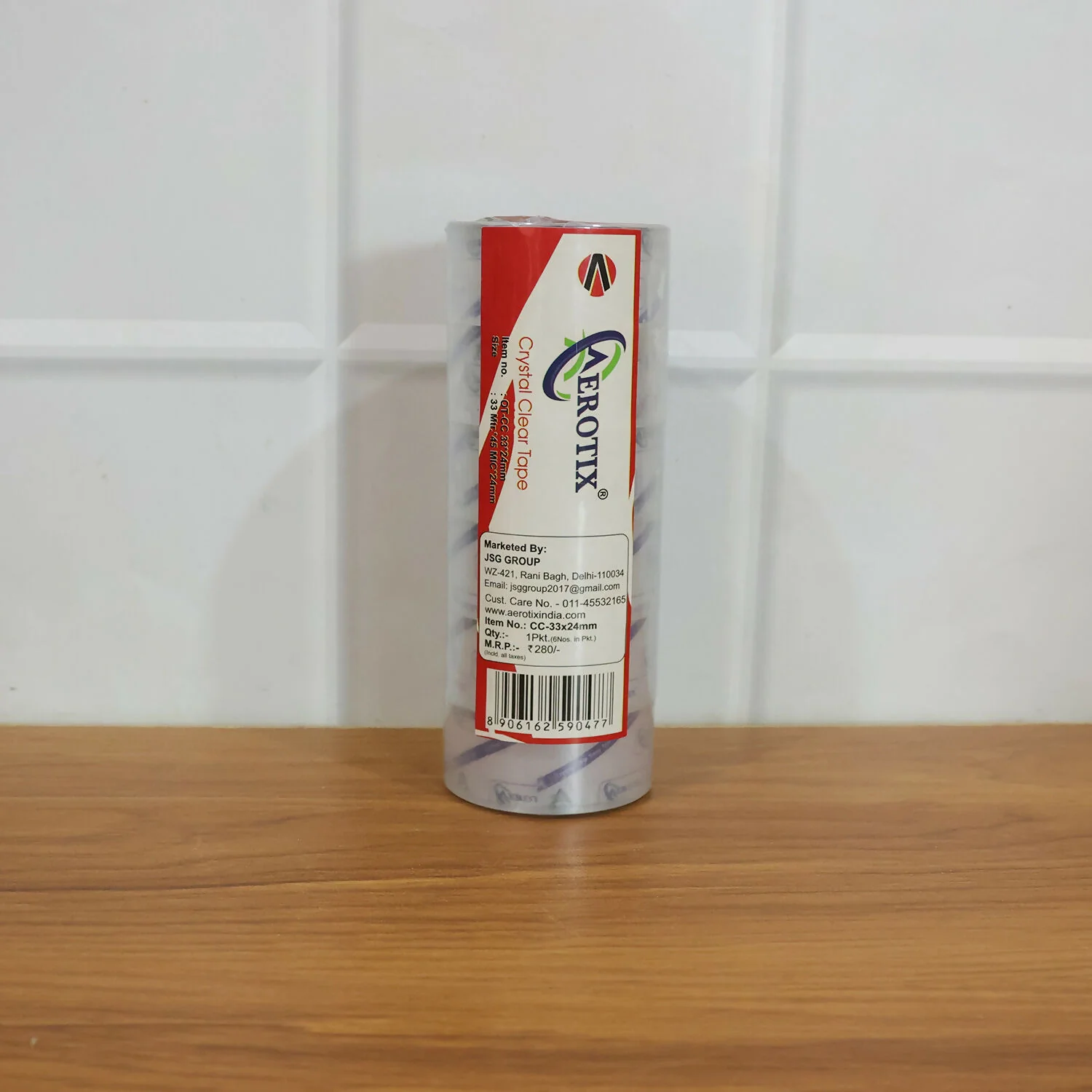 Crystal Clear Cello Tape Transparent Adhesive Packing Tape Rolls (33x24mm/6Pcs) - Image 6