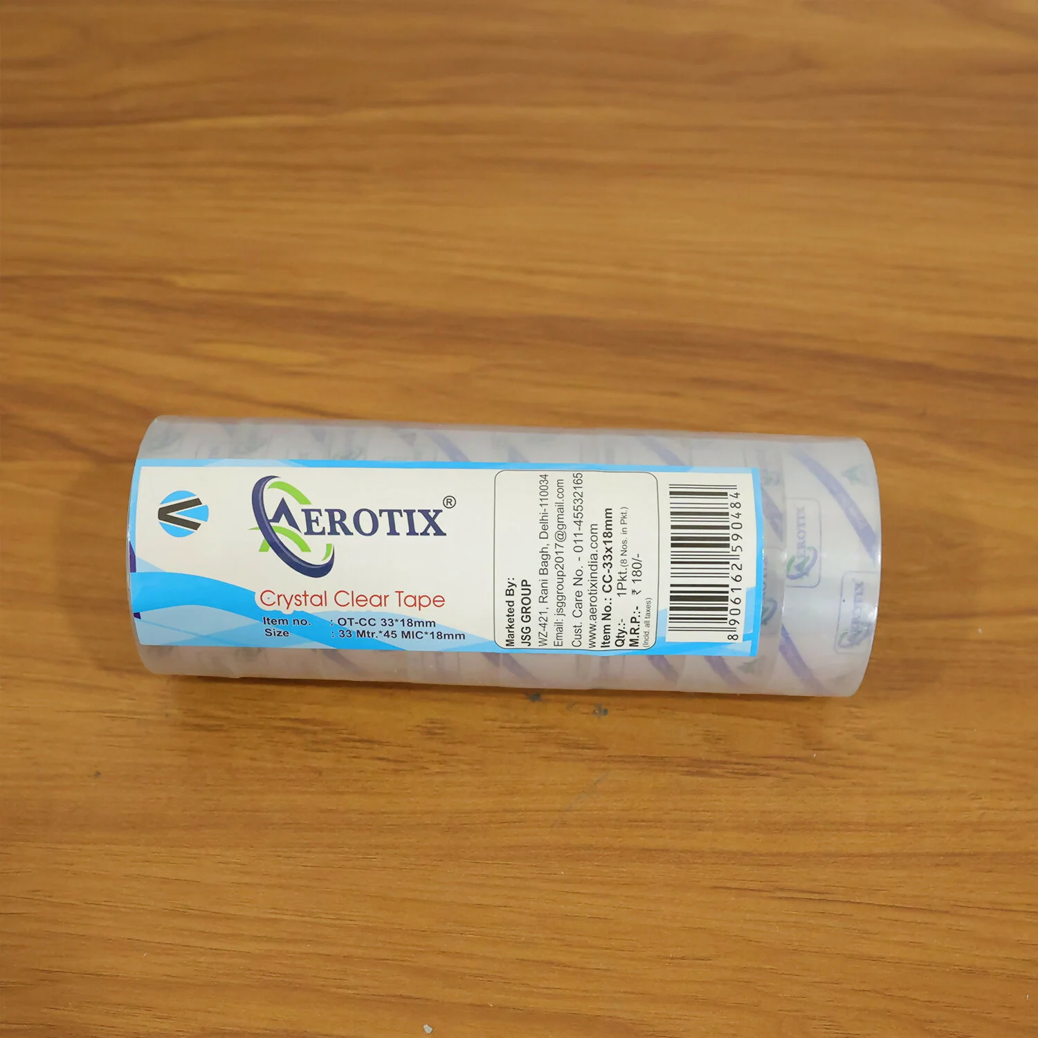 Crystal Clear Cello Tape Transparent Adhesive Packing Tape Rolls (33x18mm/8Pcs) - Image 7
