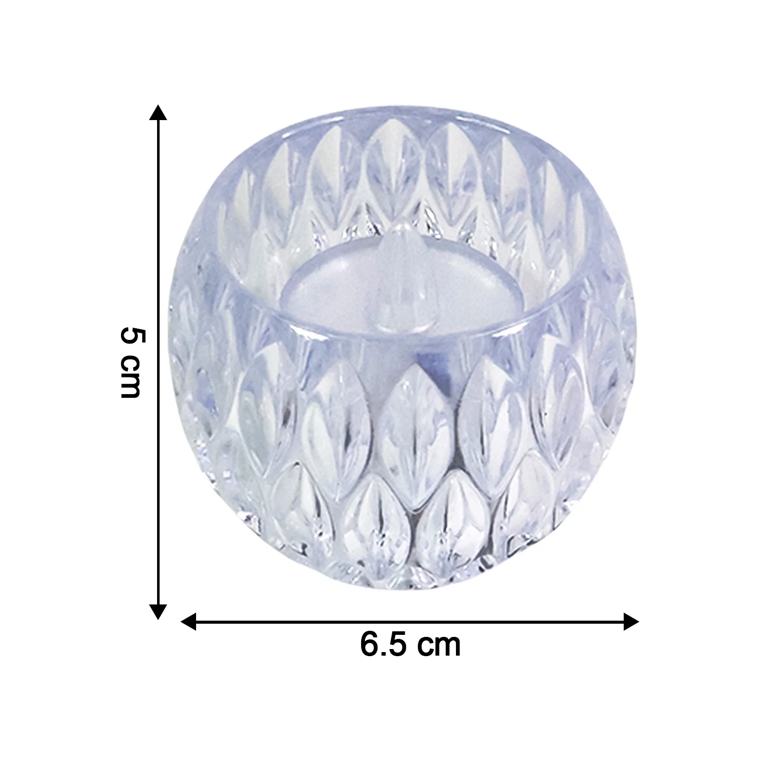Crystal Design LED Tealight Candles (6 Pc / Set) - Image 6
