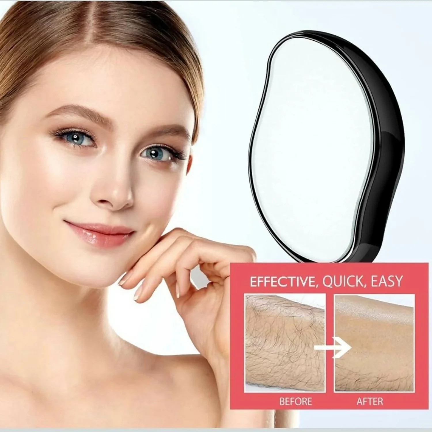 Crystal Hair Eraser for Painless Hair Removal & Skin Exfoliation Tool (ANY COLOR) - Image 4