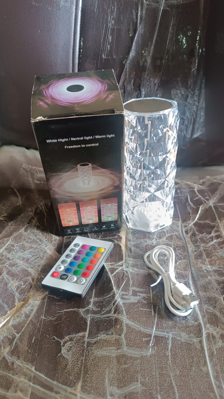 Crystal LED Touch Table Lamp with Remote Control - Image 9