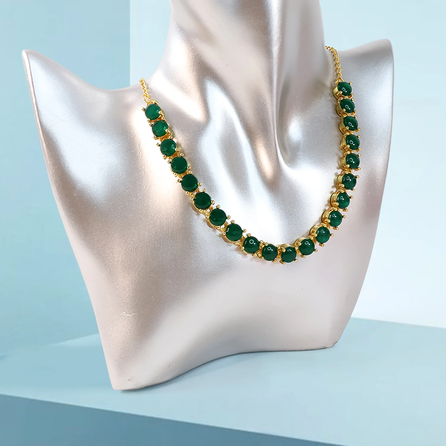Crystal Necklace Jewellery set with Earrings For Girls - Image 2