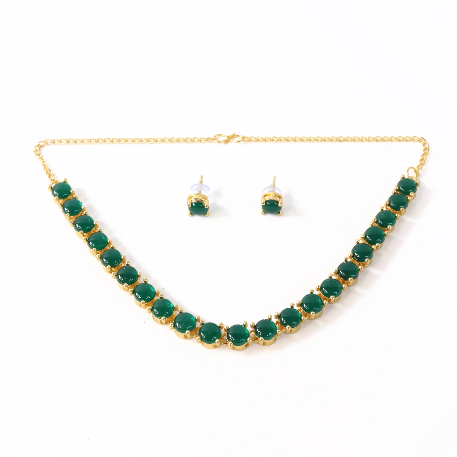 Crystal Necklace Jewellery set with Earrings For Girls - Image 5