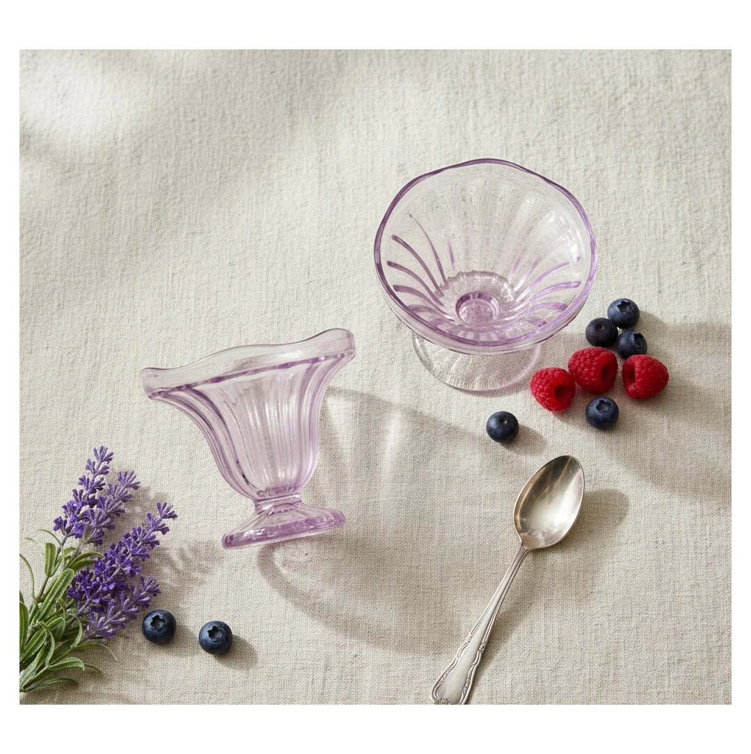 Crystal Plastic Ice-Cream Bowl Set – Serving Bowls (6 Pc) - Image 5