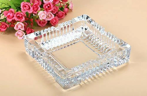 Luxury Crystal Glass Ashtray for Home, Office & Deck Decoration - Image 3